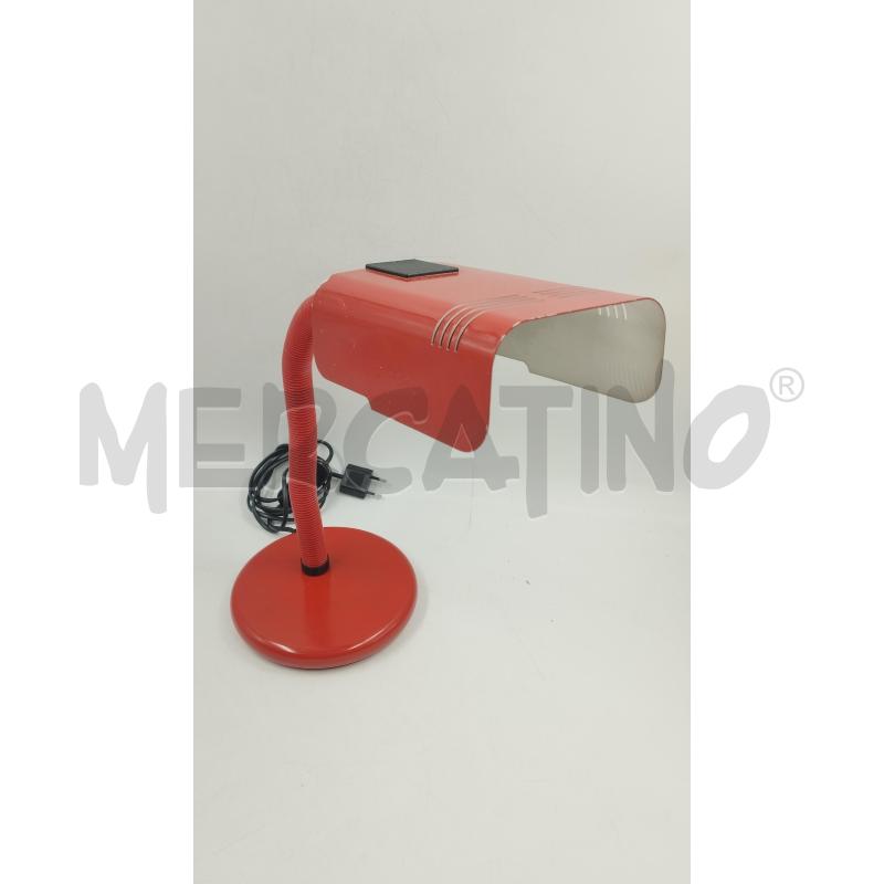 LAMPADA DA SCRIVANIA TARGETTI ROSSA ANNI 70 | Mercatino dell'Usato Torino via ceresole 1