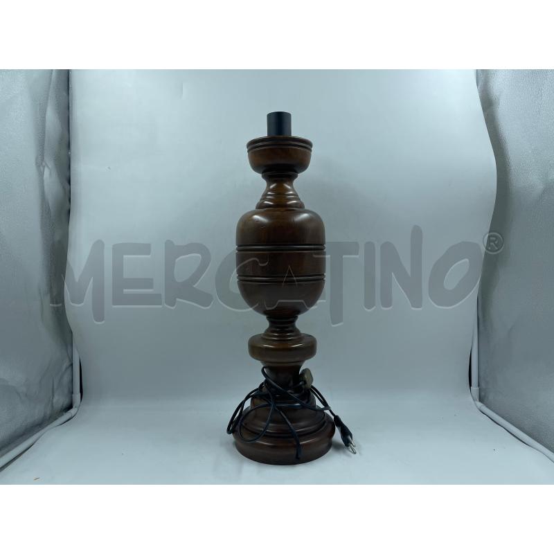LAMPADA IN LEGNO ALTA 53CM | Mercatino dell'Usato Torino via ceresole 1