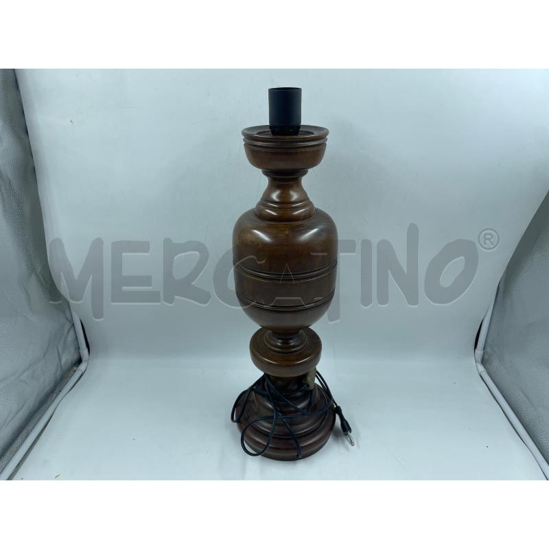 LAMPADA IN LEGNO ALTA 53CM | Mercatino dell'Usato Torino via ceresole 2