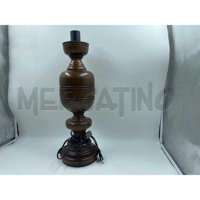 LAMPADA IN LEGNO ALTA 53CM | Mercatino dell'Usato Torino via ceresole 3