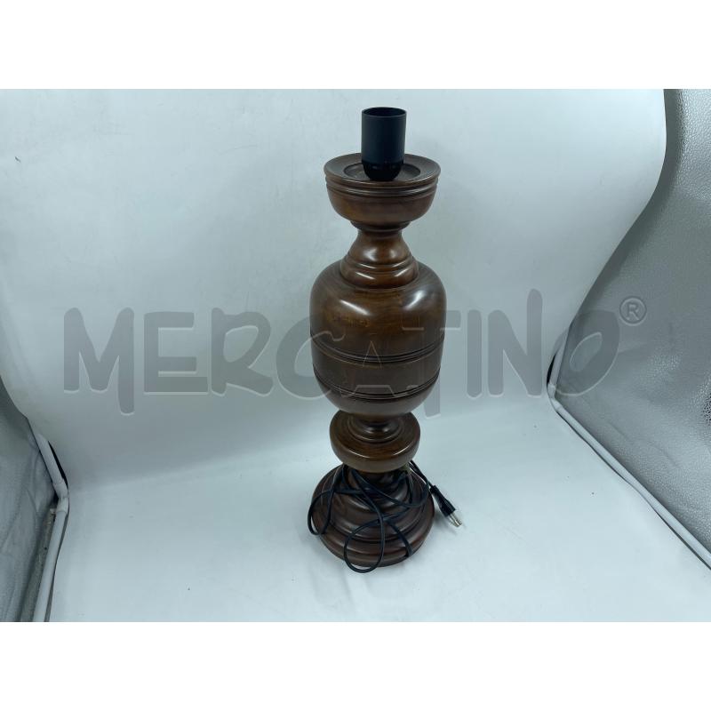 LAMPADA IN LEGNO ALTA 53CM | Mercatino dell'Usato Torino via ceresole 4