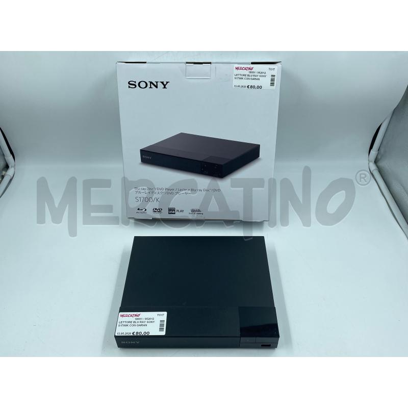 LETTORE BLU RAY SONY S1700K CON GARANZIA | Mercatino dell'Usato Torino via ceresole 2