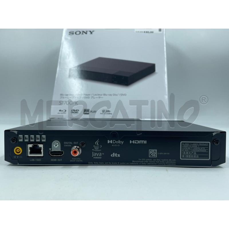 LETTORE BLU RAY SONY S1700K CON GARANZIA | Mercatino dell'Usato Torino via ceresole 5
