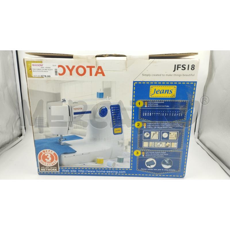 MACCHINA CUCIRE ELETTRICA TOYOTA NUOVA  | Mercatino dell'Usato Torino via ceresole 1