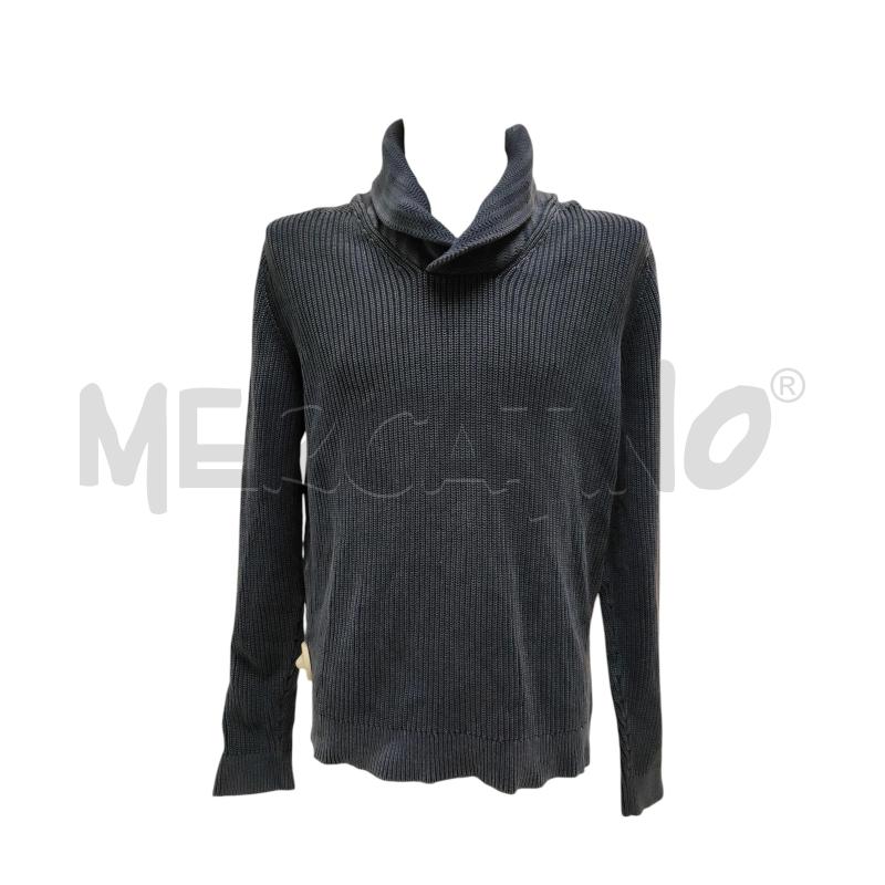 MAGLIONE UOMO TOMMY BLU SCURO  | Mercatino dell'Usato Torino via ceresole 1