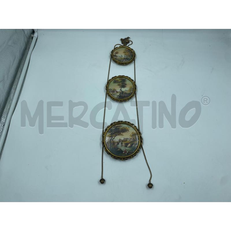 MINIATURE DIPINTO OLIO OVALE | Mercatino dell'Usato Torino via ceresole 1