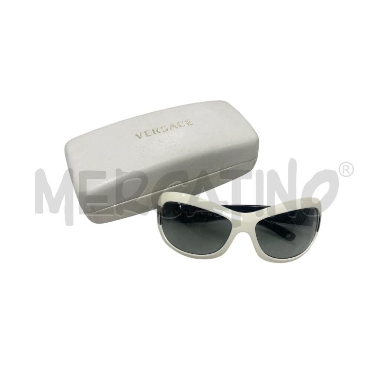 OCCHIALI DONNA DA SOLE VERSACE VINTAGE MOD. 4136 BIANCO CON PORTA OCCHIALI | Mercatino dell'Usato Torino via ceresole 1