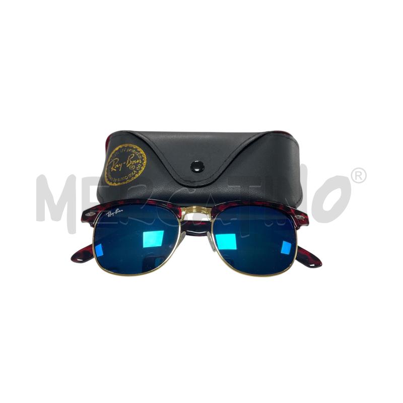 OCCHIALI RAYBAN CLUBMASTER RB3016 LENTI BLU | Mercatino dell'Usato Torino via ceresole 1