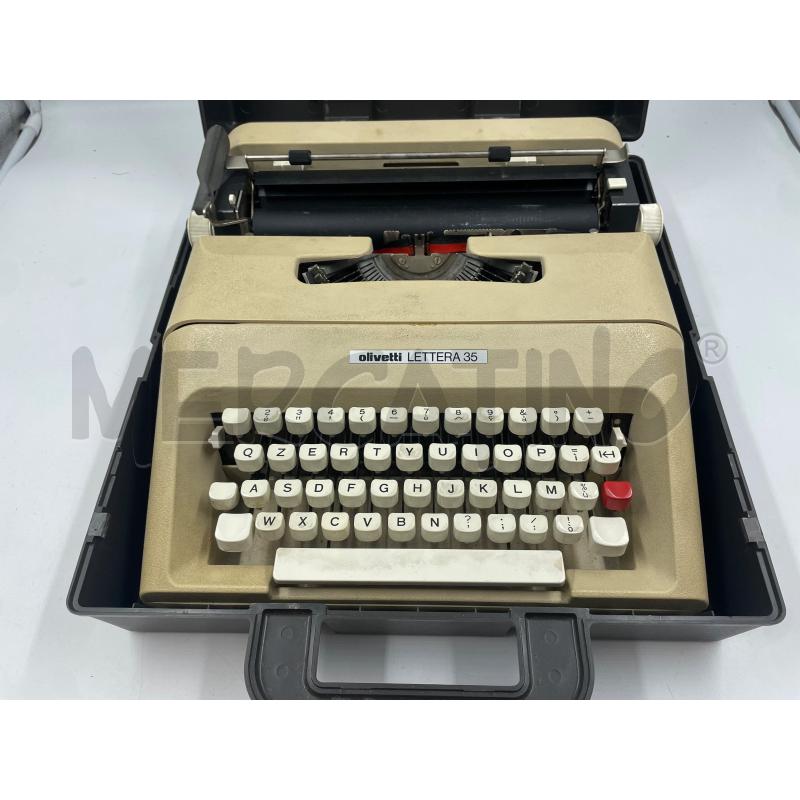 OLIVETTI LETTERA 35 CON CUSTODIA | Mercatino dell'Usato Torino via ceresole 3