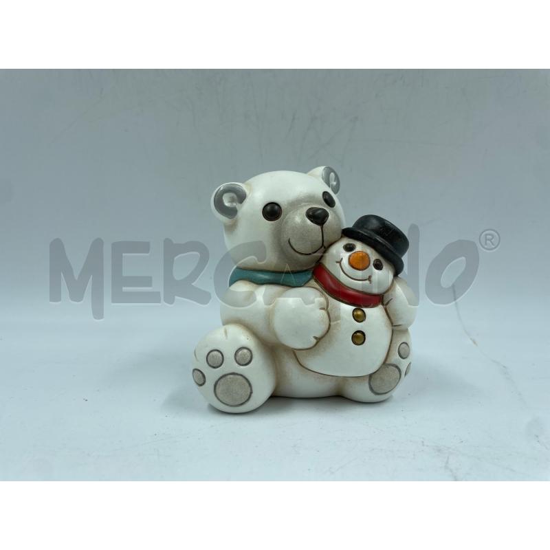 ORSO POLARE CON PUPAZZO DI NEVE THUN  | Mercatino dell'Usato Torino via ceresole 1