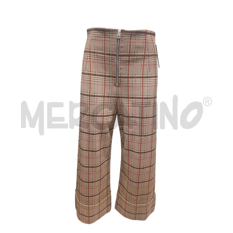 PANTALONE DONNA PINKO MARRONE QUADRI  | Mercatino dell'Usato Torino via ceresole 1