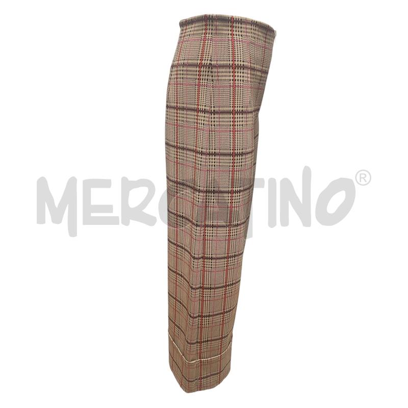 PANTALONE DONNA PINKO MARRONE QUADRI  | Mercatino dell'Usato Torino via ceresole 2
