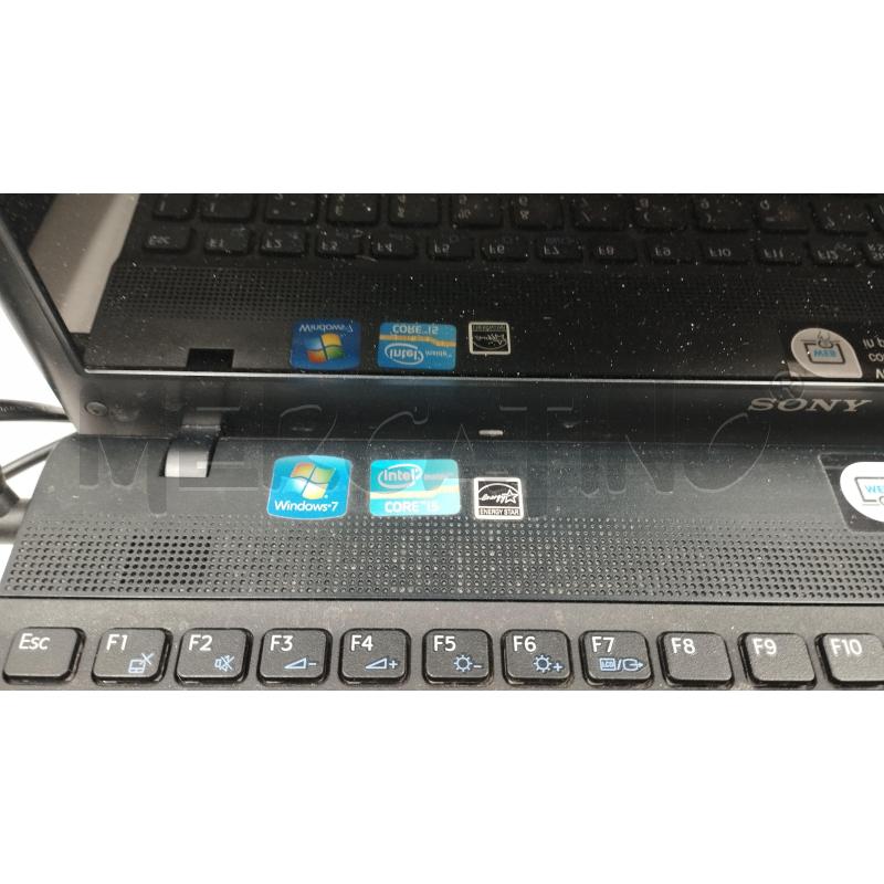 PC PORTATILE SONY VAIO NERO NO BATTERIA | Mercatino dell'Usato Torino via ceresole 3