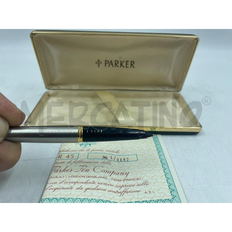 PENNA STILOGRAFICA PARKER CON CERTIFICATO E SCATOLA | Mercatino dell'Usato Torino via ceresole 5