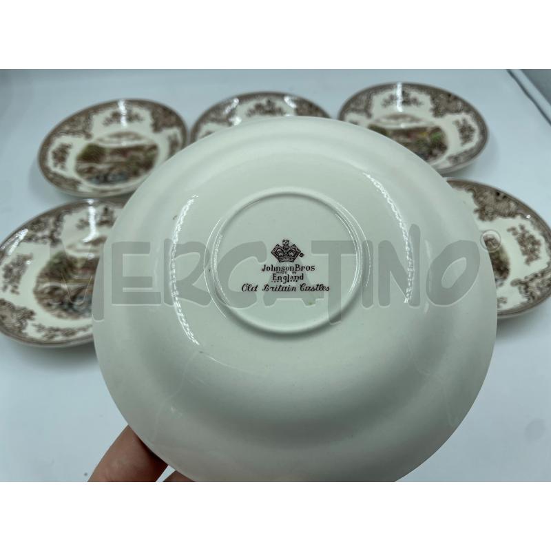 PIATTINI CERAMICA INGLESE JOHNSON BROS 6PZ.  | Mercatino dell'Usato Torino via ceresole 5