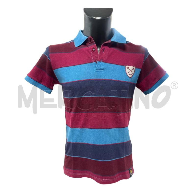 POLO UOMO SPORTIVA UFFICIALE WEST HAM RETRO A RIGHE | Mercatino dell'Usato Torino via ceresole 1