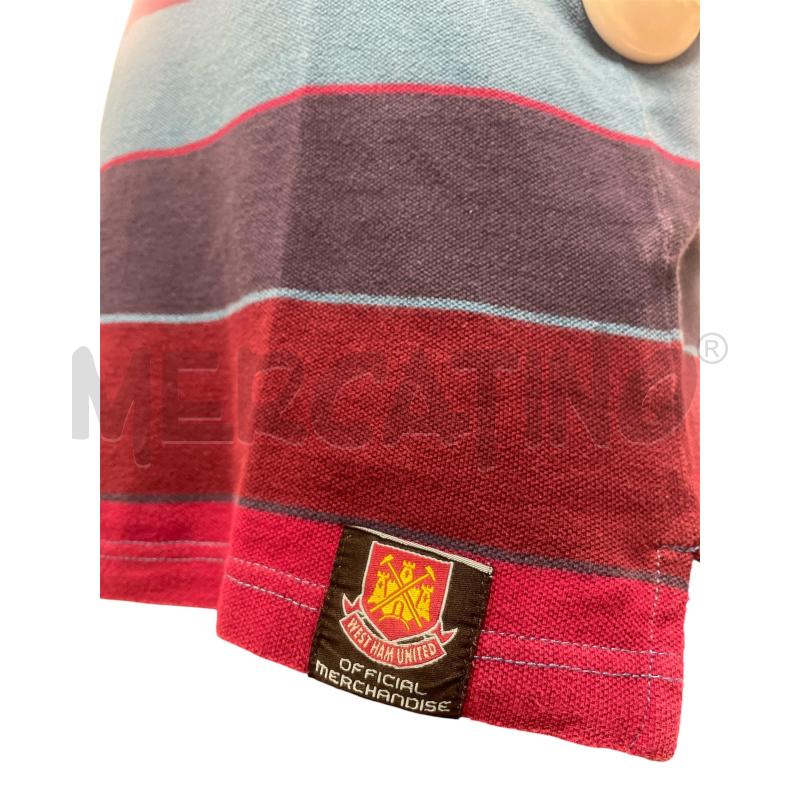 POLO UOMO SPORTIVA UFFICIALE WEST HAM RETRO A RIGHE | Mercatino dell'Usato Torino via ceresole 5