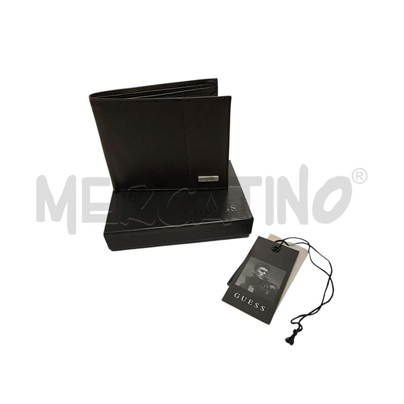 PORTA FOGLIO GUESS MARRONE VERA PELLE  | Mercatino dell'Usato Torino via ceresole 1