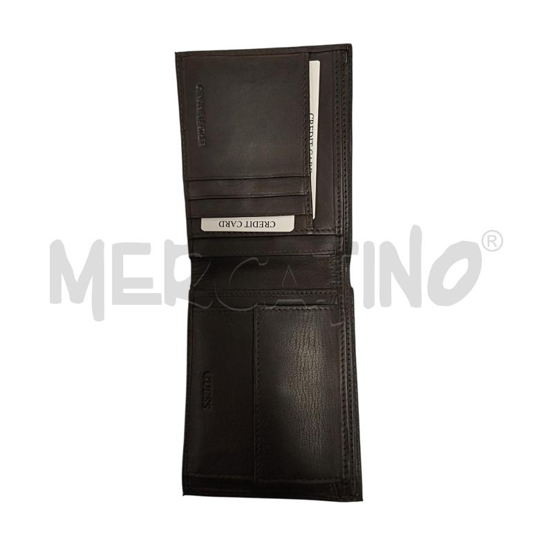 PORTA FOGLIO GUESS MARRONE VERA PELLE  | Mercatino dell'Usato Torino via ceresole 4