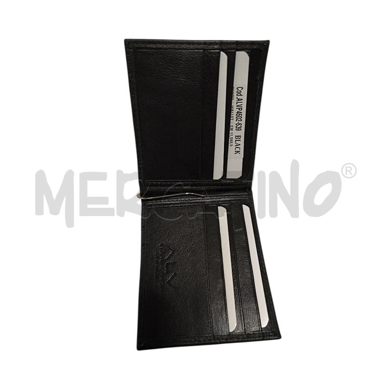 PORTA FOGLIO UOMO ALVIERO MARTINI NERO PELLE  | Mercatino dell'Usato Torino via ceresole 3