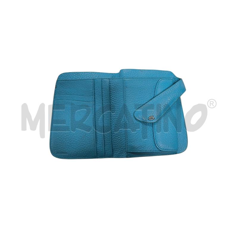 PORTA FOGLIO  BREIL AZZURRO PELLE  | Mercatino dell'Usato Torino via ceresole 3