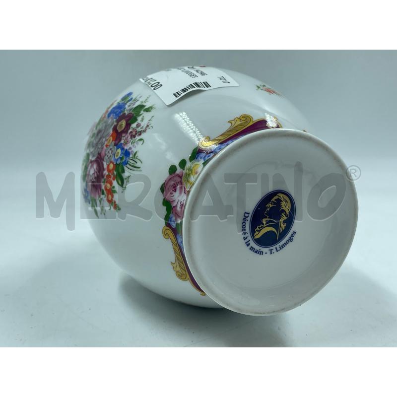 POTICHE VASO LIMOGES DEC. FIORI  | Mercatino dell'Usato Torino via ceresole 4