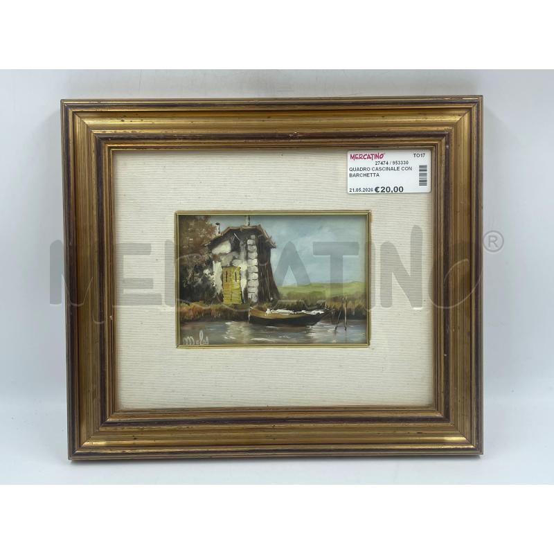 QUADRO CASCINALE CON BARCHETTA | Mercatino dell'Usato Torino via ceresole 1