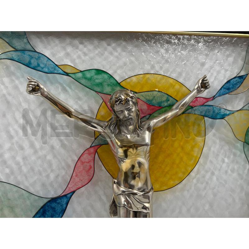 QUADRO IN VETRO CRISTO CROCIFISSO  | Mercatino dell'Usato Torino via ceresole 2