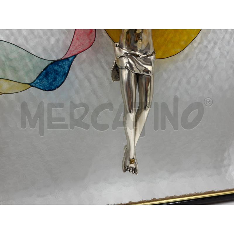 QUADRO IN VETRO CRISTO CROCIFISSO  | Mercatino dell'Usato Torino via ceresole 3