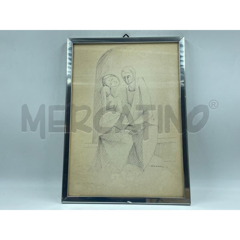 QUADRO MATITA COPPIA FIDANZATI | Mercatino dell'Usato Torino via ceresole 2