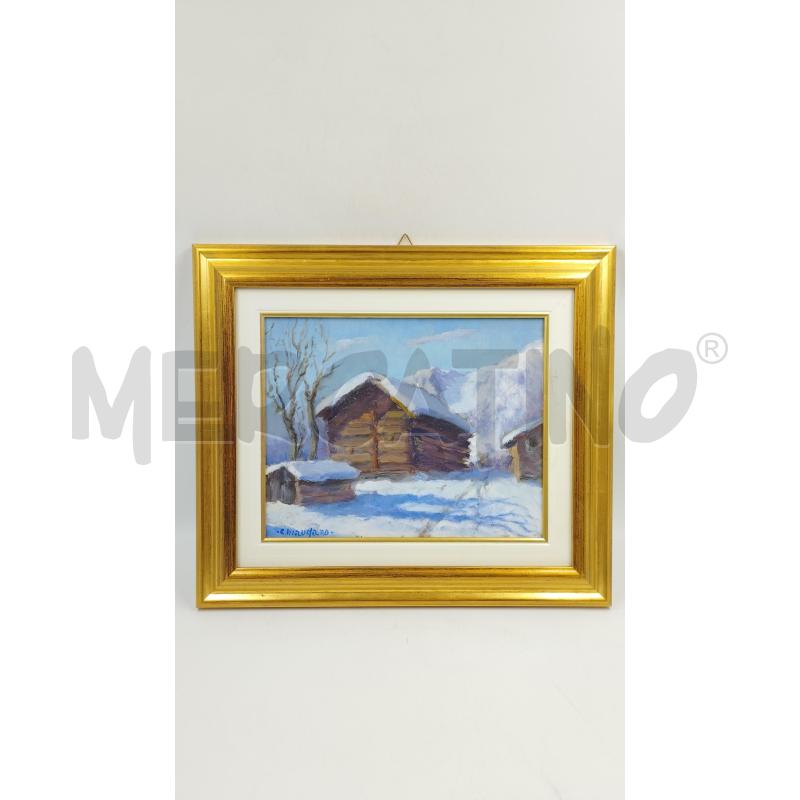 QUADRO PAESAGGIO INNEVATO | Mercatino dell'Usato Torino via ceresole 1