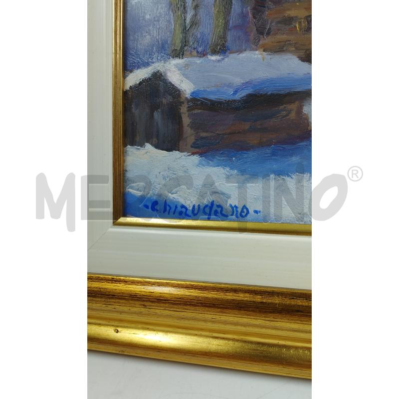 QUADRO PAESAGGIO INNEVATO | Mercatino dell'Usato Torino via ceresole 2