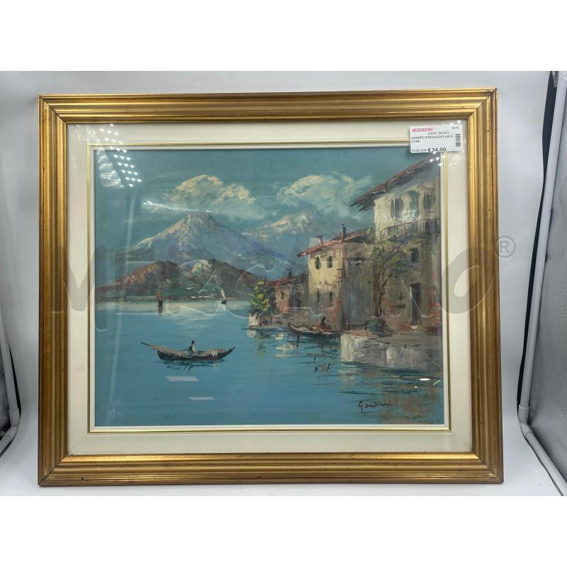 QUADRO PAESAGGIO LACUSTRE | Mercatino dell'Usato Torino via ceresole 1