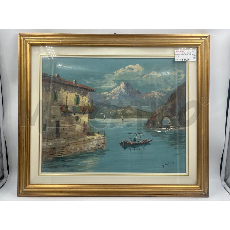QUADRO PAESAGGIO LACUSTRE | Mercatino dell'Usato Torino via ceresole 2