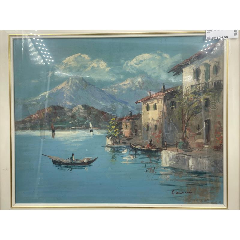 QUADRO PAESAGGIO LACUSTRE | Mercatino dell'Usato Torino via ceresole 3
