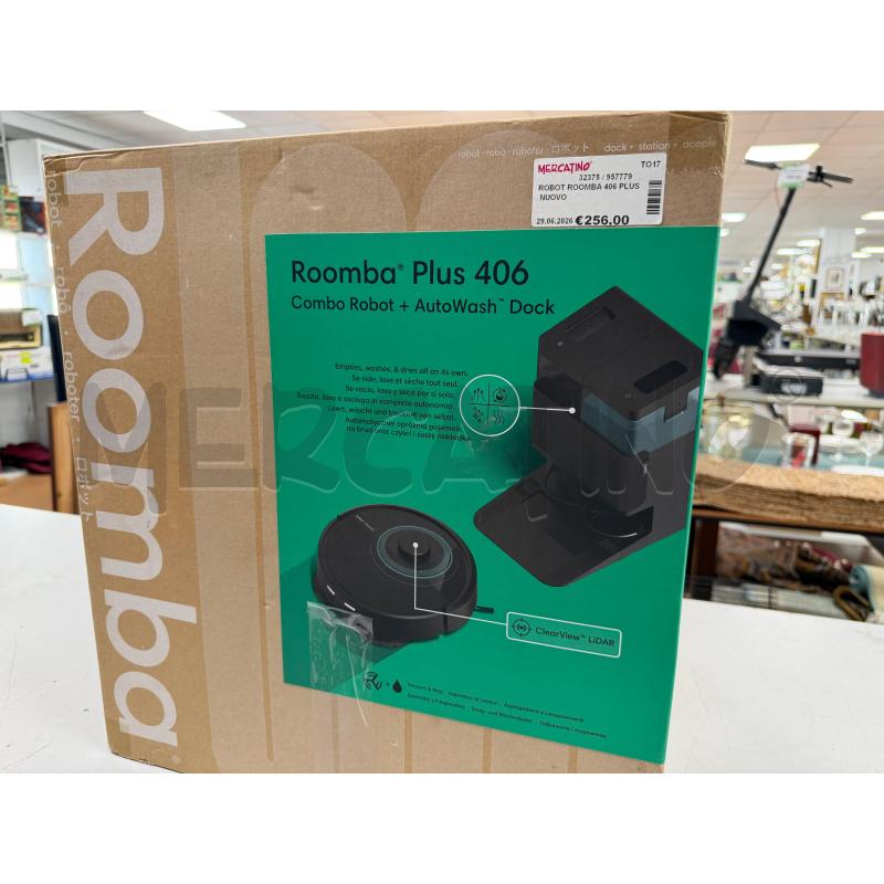 ROBOT ROOMBA 406 PLUS NUOVO | Mercatino dell'Usato Torino via ceresole 2