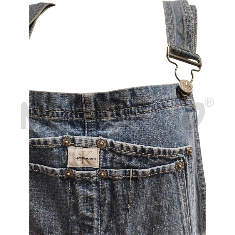 SALOPETTE CALVIN KLEIN JEANS AZZURRO  | Mercatino dell'Usato Torino via ceresole 4