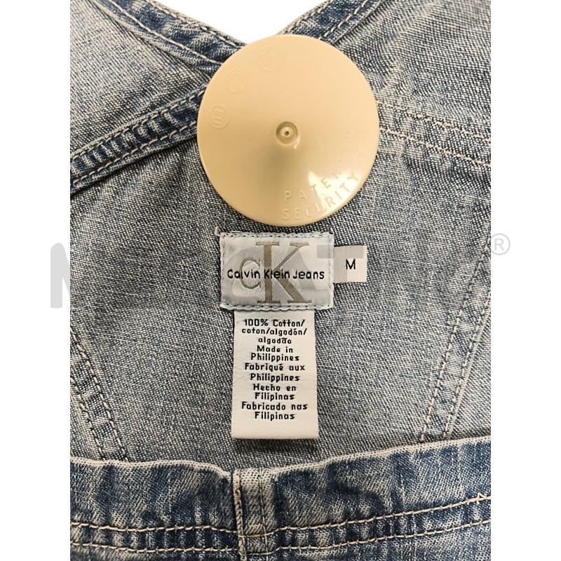 SALOPETTE CALVIN KLEIN JEANS AZZURRO  | Mercatino dell'Usato Torino via ceresole 5