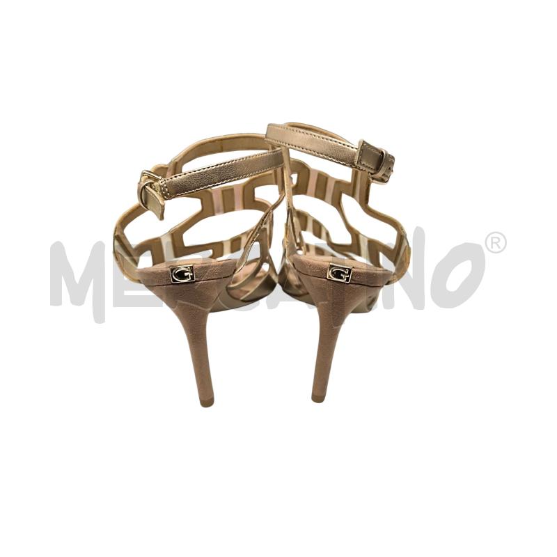 SANDALI DONNA GUESS ORO TRASPARENTE  | Mercatino dell'Usato Torino via ceresole 3