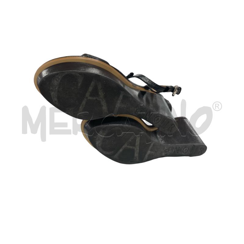 SCARPE DONNA CAFE NOIR CON ZEPPA E DIAMANTINO NERA | Mercatino dell'Usato Torino via ceresole 3
