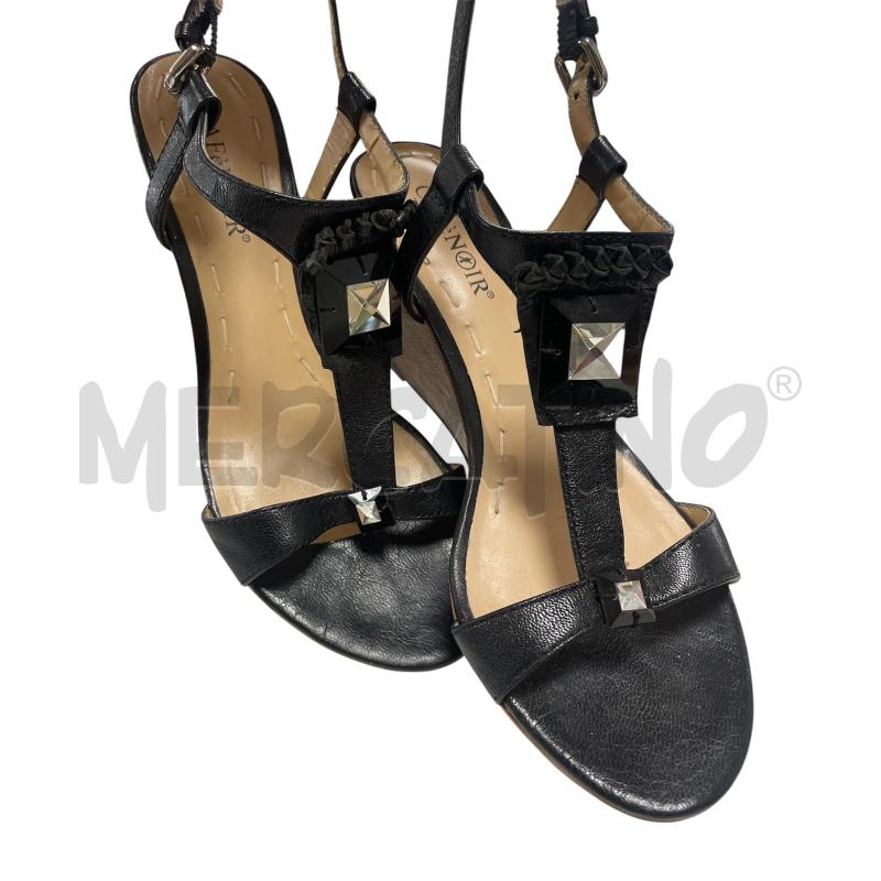 SCARPE DONNA CAFE NOIR CON ZEPPA E DIAMANTINO NERA | Mercatino dell'Usato Torino via ceresole 4