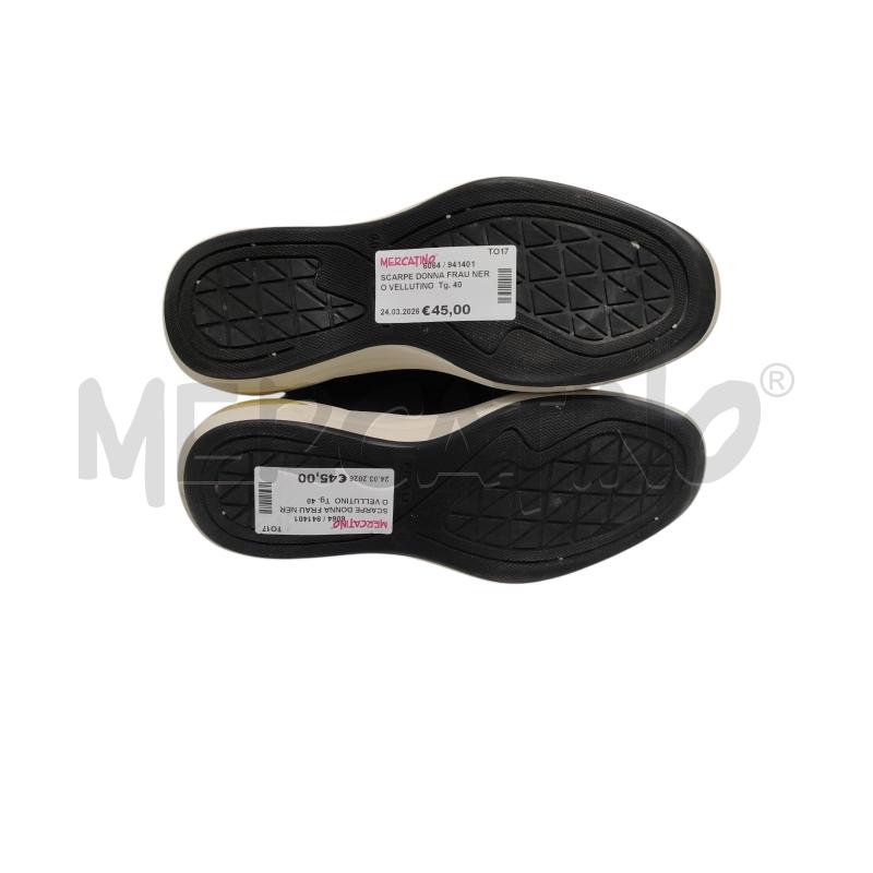 SCARPE DONNA FRAU NERO VELLUTINO | Mercatino dell'Usato Torino via ceresole 5
