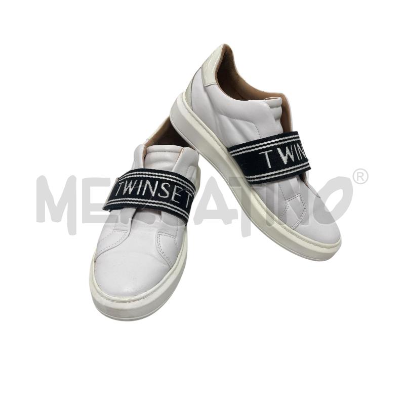 SCARPE DONNA  TWINSET BIANCO PELLE  | Mercatino dell'Usato Torino via ceresole 1