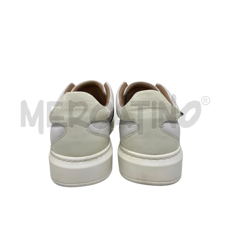 SCARPE DONNA  TWINSET BIANCO PELLE  | Mercatino dell'Usato Torino via ceresole 2