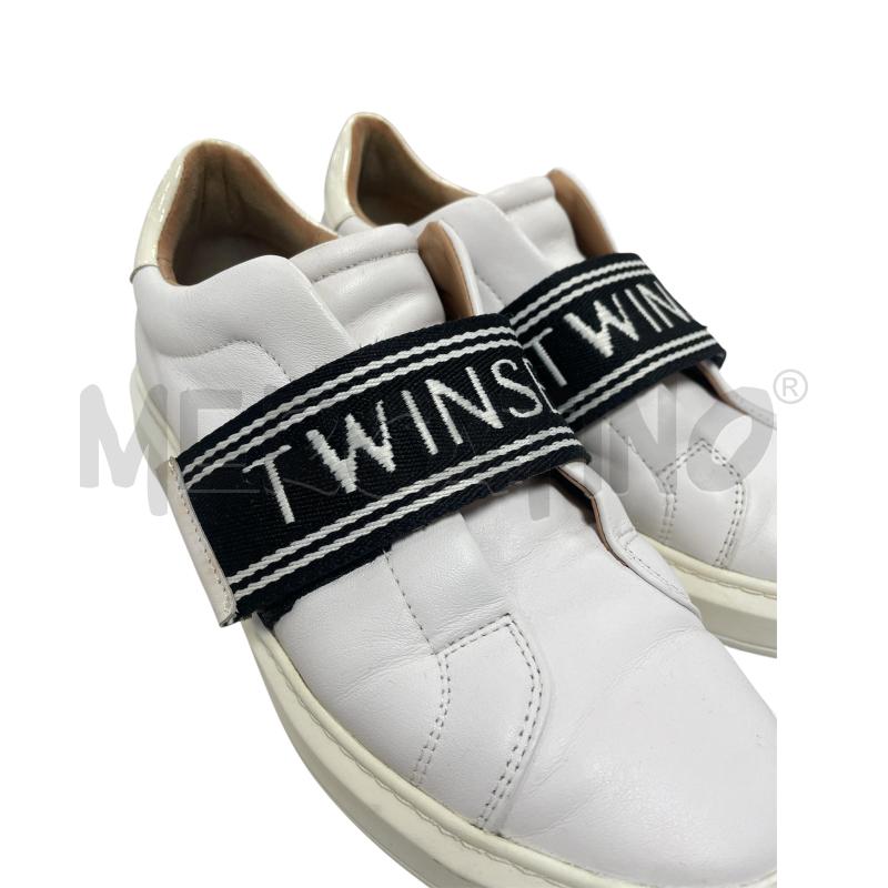 SCARPE DONNA  TWINSET BIANCO PELLE  | Mercatino dell'Usato Torino via ceresole 5