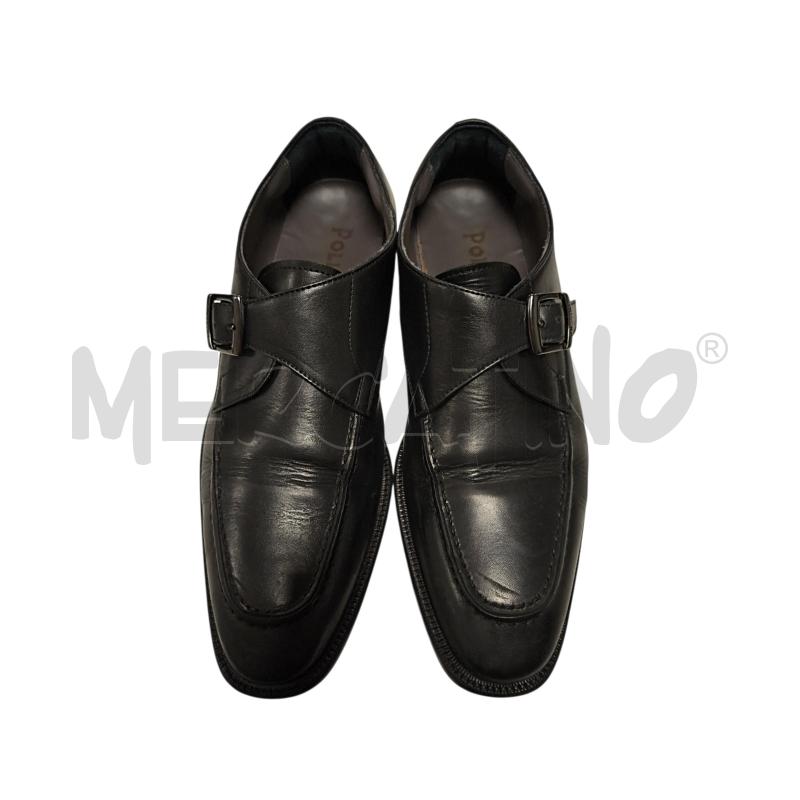SCARPE UOMO POLLINI NERO PELLE  | Mercatino dell'Usato Torino via ceresole 1