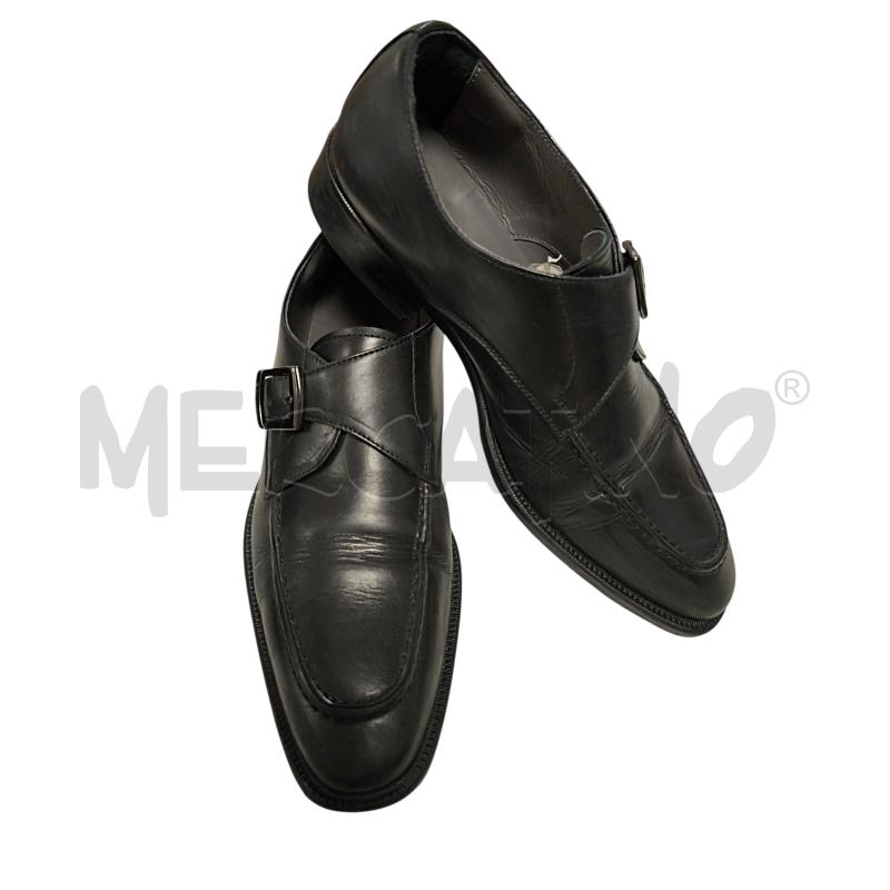 SCARPE UOMO POLLINI NERO PELLE  | Mercatino dell'Usato Torino via ceresole 3
