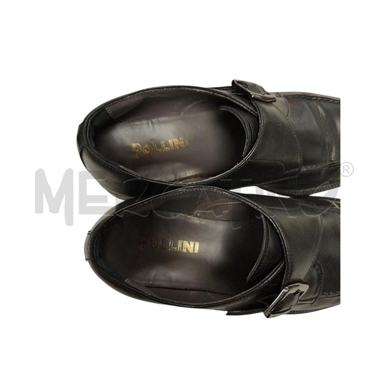 SCARPE UOMO POLLINI NERO PELLE  | Mercatino dell'Usato Torino via ceresole 5