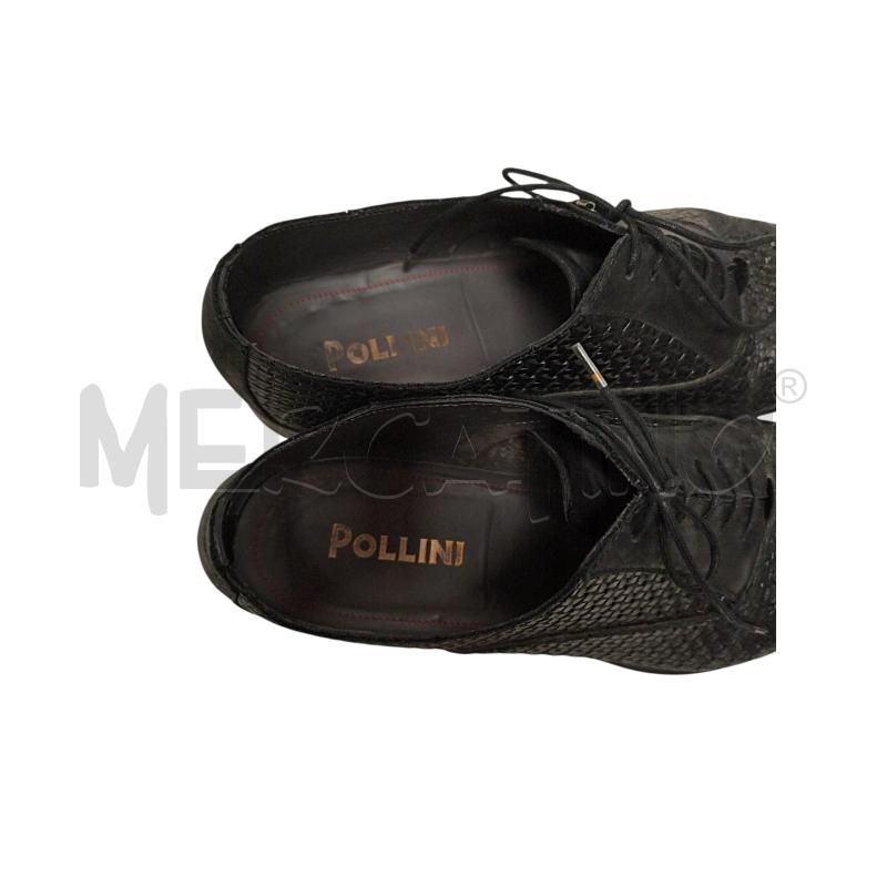 SCARPE UOMO POLLINI VERA PELLE NERO  | Mercatino dell'Usato Torino via ceresole 5