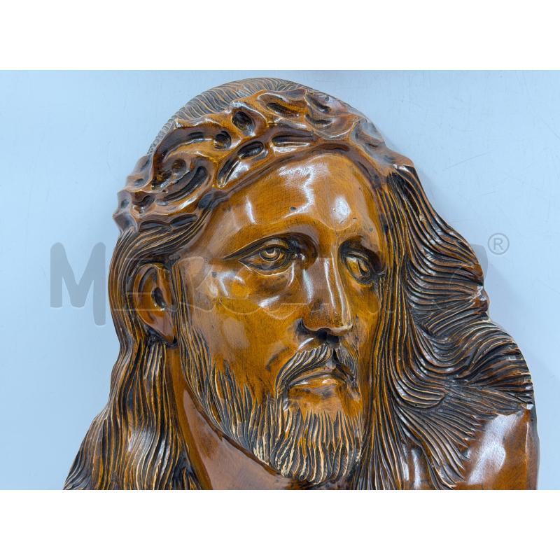 SCULTURA LEGNO VOLTO GESU' | Mercatino dell'Usato Torino via ceresole 2